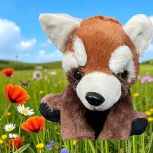 The Petting Zoo Red Panda Plush Realistic Wildlife 90s Nursery Gift 11" Vintage